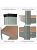 COSTWAY Lagerregal Schwerlastregal 180,5x90x40,5cm in Grau