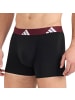 adidas Boxershort 3er Pack in Schwarz/Grau/Dunkelrot