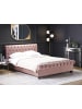 Beliani Doppelbett AVALLON in Rosa/Schwarz - (W) 172 x (H) 94 x (L) 233 cm