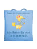 Mr. & Mrs. Panda Tragetasche Apothekerin Leidenschaft mit Spruch in Sky Blue