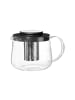 Ritzenhoff & Breker Teekanne mit Sieb Yucca 1,5 l in schwarz-transparent