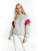 IZIA Damen Pullover in Grau Melange