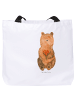 Mr. & Mrs. Panda Tote Bag Bär Dankbar ohne Spruch in Weiß