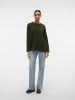 Vero Moda Strickpullover in Rifle Green