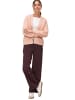 Zero  Grobstrickjacke offener Style in Light Rose Melange