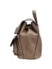Guess Cresidia II SML - Rucksack (black logo) in dark taupe logo