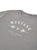 Mustang T-Shirt Basic Print Tee in Grau