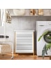 SoBuy Wäschekorb in Reinweiß - (W) 30 x (H) 60 x (L) 50 cm