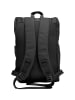 EGOMAXX Toploader Rucksack Rolltop City Backpack in Schwarz-Blau-Anthrazit