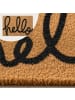 relaxdays Fußmatte "Hello" in Natur/ Schwarz - (B)60 x (T)40 cm