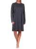 NORMANN Nachthemd Bigshirt langarm Punkte Tupfen - 69821 in anthrazit