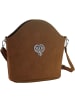 tectake Schicke Trachtenhandtasche in Wildlederoptik, braun