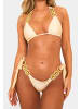 Moda Minx Bikini Top Boujee Triangel Top in Champagne