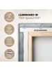 MuchoWow Leinwand bilder Abstrakte Kunst gold grau (BxH)