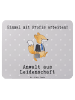 Mr. & Mrs. Panda Maus Pad Anwalt Leidenschaft mit Spruch in Grau Pastell