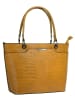 Cluty Handtasche echt Leder in gelb
