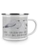 Mr. & Mrs. Panda Pott Verlobungsfeier Abenteuer mit Spruch in Heather Grey