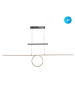 näve LED Pendelleuchte "LOOP LINE" in chrome - EEK G