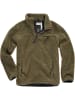 Brandit Fleecejacke/Fleecepullover "Teddyfleece Troyer" in Grün