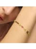 Luxenter Armband aus 925er Sterlingsilber und Zirkonia-Rubin mit 18K Gelbgold-Finish