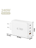 Tech Protect Tech Protect NC240W GaN 4 Port 240W WandLadegerät