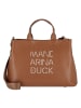 Mandarina Duck Lady Duck Handtasche Leder 35 cm in caramel cafe