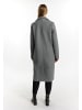 DreiMaster Damen Übergangsjacke In Wolloptik in Grau Melange