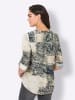 Heine Druckbluse in oliv-sand-bedruckt