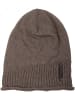 styleBREAKER Feinstrick Beanie Mütze in Taupe