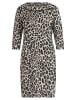 Betty Barclay Businesskleid knielang in Grau/Schwarz