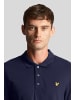 Lyle & Scott Langarm-Poloshirt in Blau