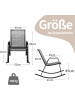 COSTWAY 2er Set Schaukelstühle in Grau