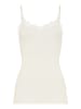 Hanro Spaghettitop Woolen Lace in misty white