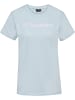 Hummel Sportshirt "Hmlmover Cotton T-Shirt S/S Woman" in Blau
