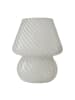 relaxdays Tischlampe "Pilz" in Weiß - (H)24 x Ø 16 cm