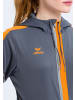 erima Squad Trainingsjacke mit Kapuze in slate grey/monument grey/new orange