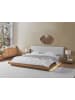 Beliani Doppelbett ZEN in Braun/Weiß - (W) 328 x (H) 86 x (L) 229 cm