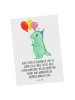 Mr. & Mrs. Panda Spruchkarte 10. Geburtstag mit Spruch in Weiß