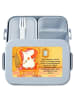 Mr. & Mrs. Panda Bento-Brotdose Einhorn Prinzessin Design mit Sp... in Blau Pastell