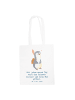 Mr. & Mrs. Panda Shopping Tasche Heimweh überwinden Mut mit Spruch in Sky Blue