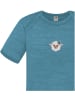 Normani Outdoor Sports 2er Set Baby Merino Body Kurzarm Tauranga in Blau