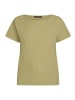 Betty Barclay Strukturshirt mit U-Boot-Ausschnitt in Soft Olive