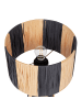 Beliani Tischleuchten WELMEL in Naturfarben/Schwarz - (W) 25 x (H) 41 x (L) 25 cm