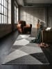 KADIMA DESIGN Kurzflorteppich Abstrakt pflegeleicht Wohnzimmer Schlafzimmer Modern in Grau