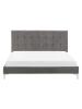 Beliani 2-tlg Doppelbett AMBERT in Grau
