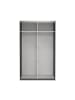 ebuy24 Schiebetürenschrank Como (2-türig) Schwarz 119 x 67 cm