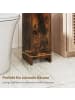 COSTWAY Toilettenschrank in Braun