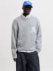 Jack & Jones Strickpullover in Light Grey Melange