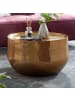 FineBuy Couchtisch in Gold / Aluminium / 60x60x35