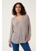 Kaffe Langarm-Bluse Amber Regular fit in Elephant Skin